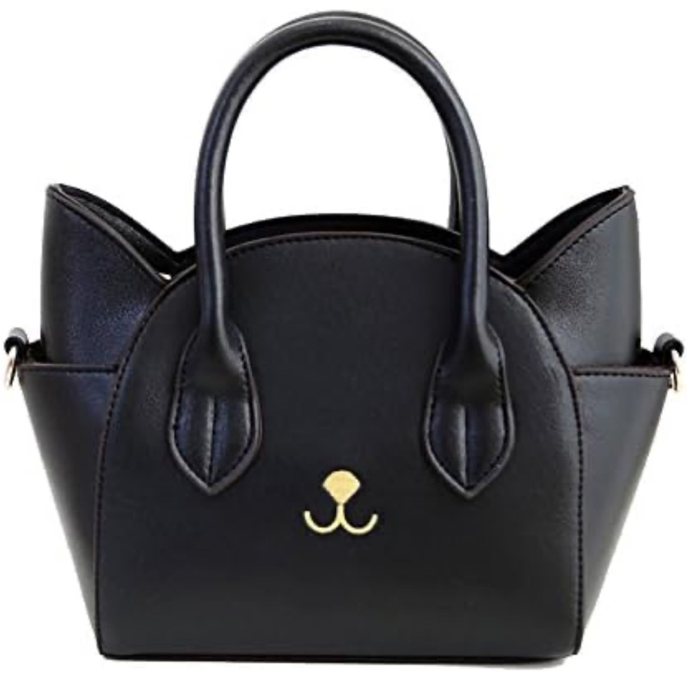 Black Cat Design Handbag